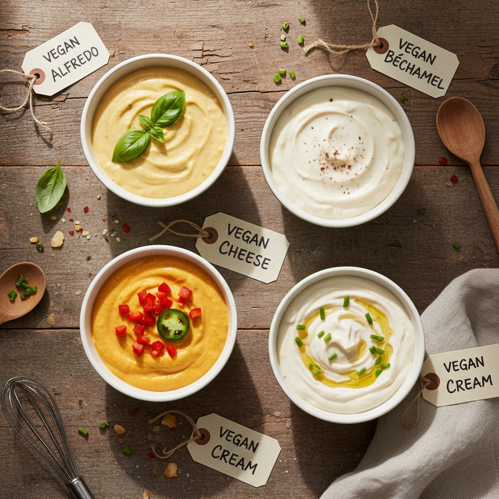 Alfredo vs other creamy sauces comparison bowls